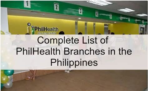 List of PhilHealth Regional, Local, Satellite and Express Offices in .